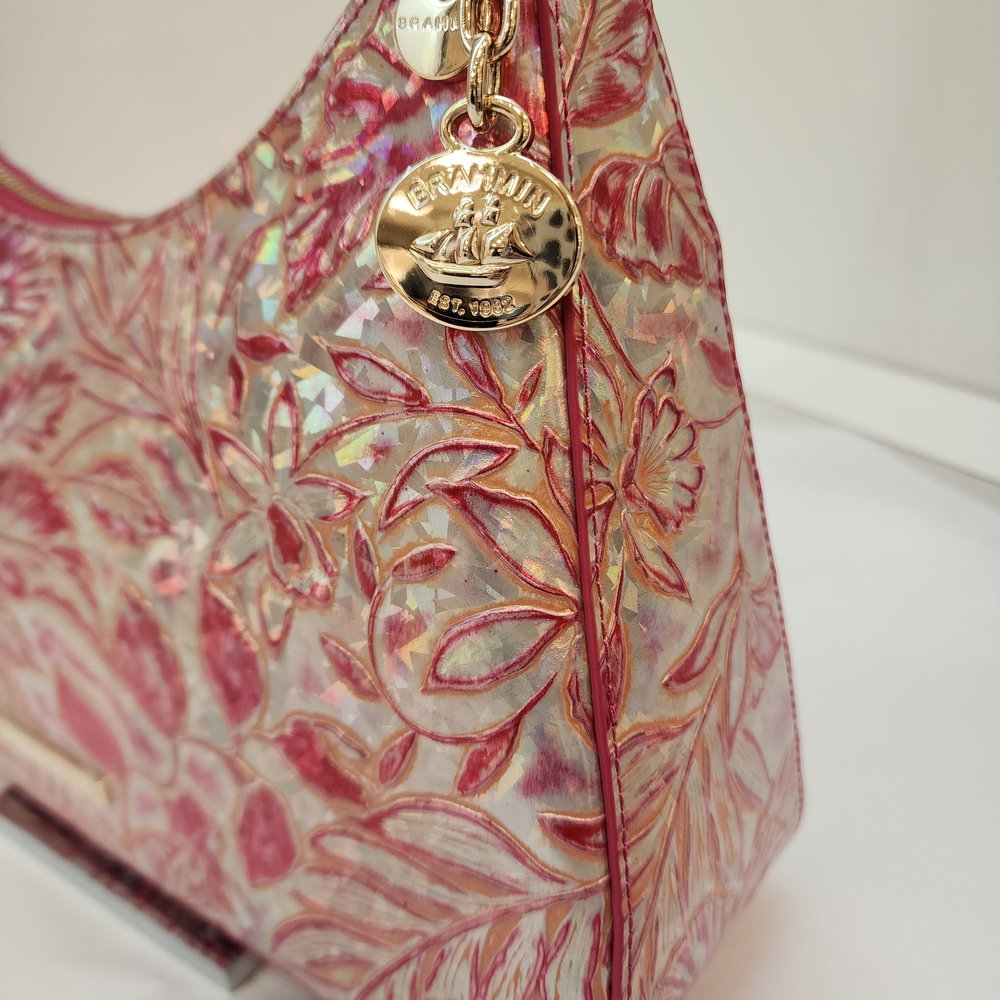 Floral Pink Designer Shoulder Bag - Picture 3 of 10